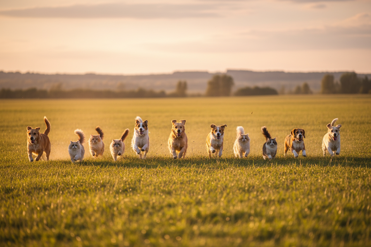 Golden Hour Dogs & Cats